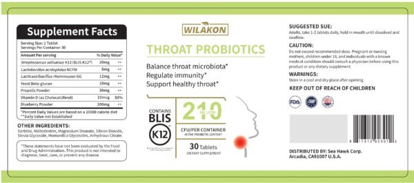 Wilakon THROAT PROBIOTICS